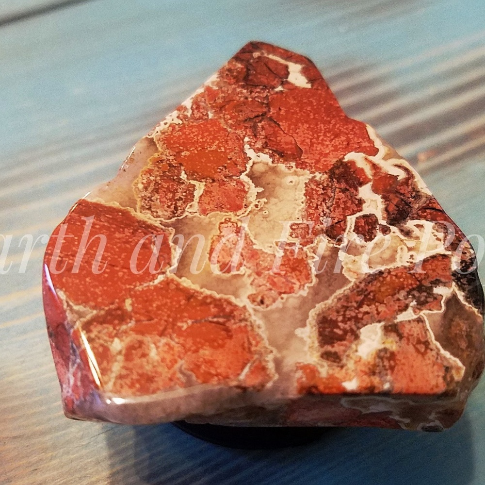 Red Leaf Jasper Stone Phone Accessories